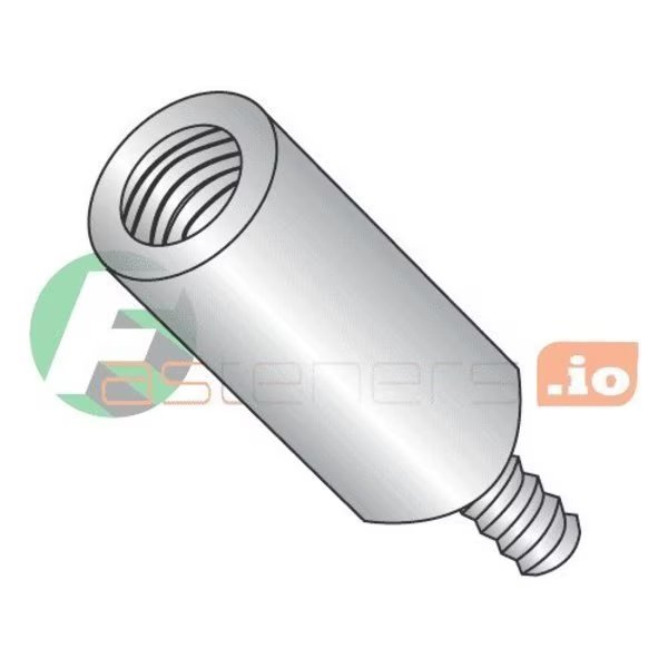 Round Standoffs, #4-40 Thrd Sz, 3/4 in Bd L, Aluminum Plain, 1/4 in OD, Newport Fasteners, Mfr#: 141204RMA